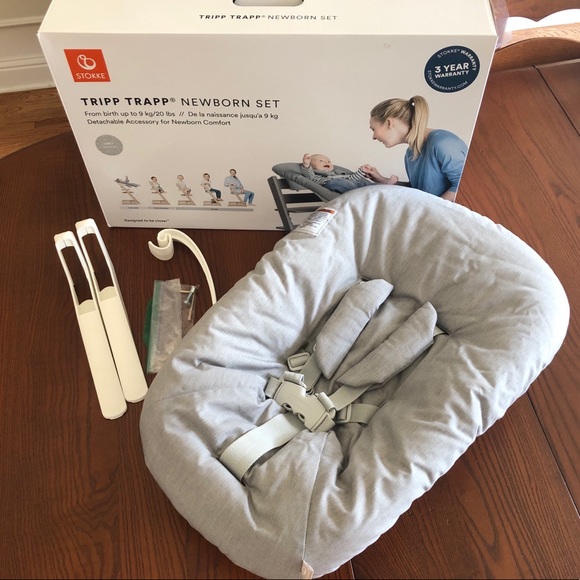 tripp trapp newborn set used